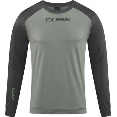 CUBE ATX Long-Sleeved Jersey Grey/Blue 0